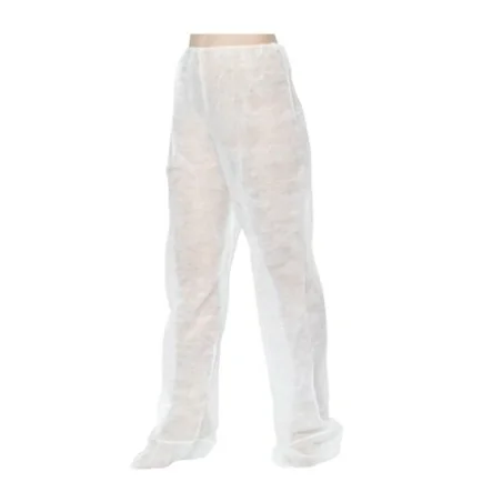 Pack 100 Pantaloni Presoterapia XL Bianchi Tessuto Non Tessuto - Monouso -