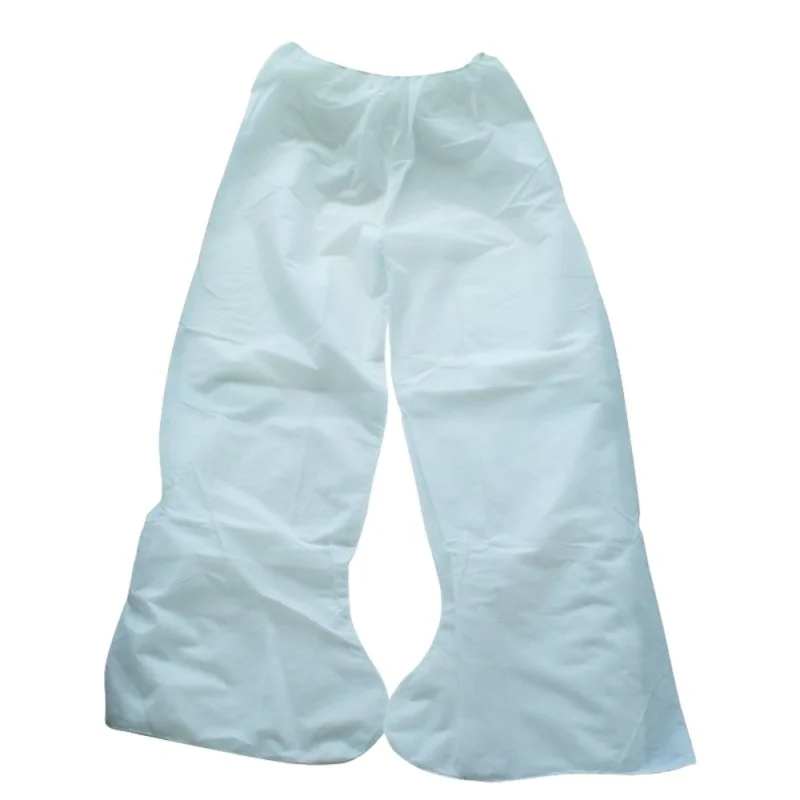 Pack 100 Pantaloni Presoterapia XL Bianchi Tessuto Non Tessuto - Monouso -