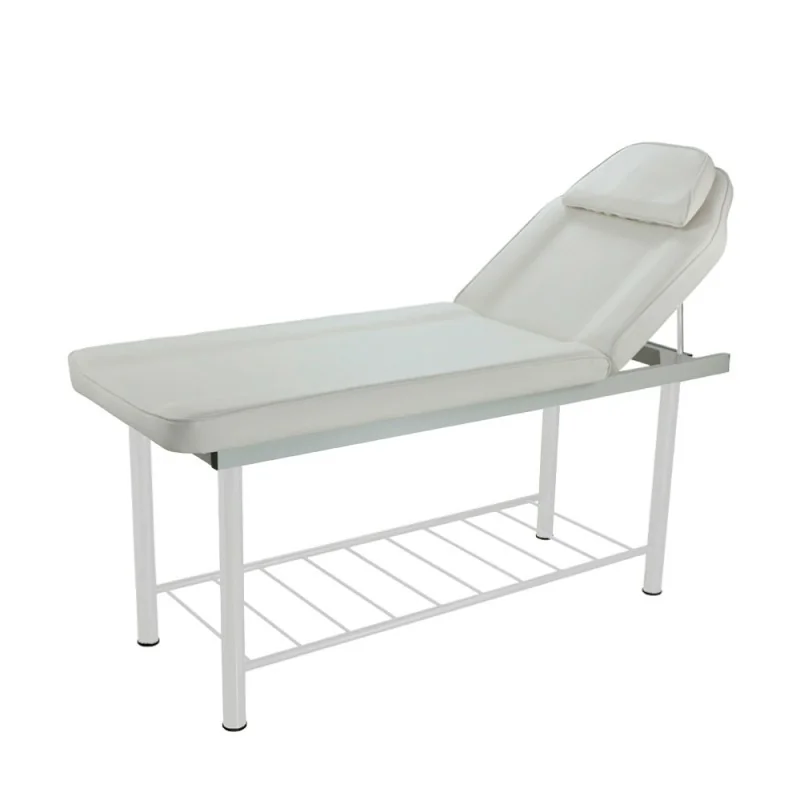 Weelko Evolution Adjustable Massage Table, White Metal, Easy-Clean PVC - SPA treatment beds - Weelko