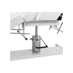 Weelko Ment White Hydraulic 3-Section Aesthetic Couch - Stretchers and armchairs - Weelko