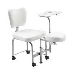 Weelko Deluxe Manicure & Pedicure Chair with Storage and Adjustable Footrest - Stretchers and armchairs - Weelko