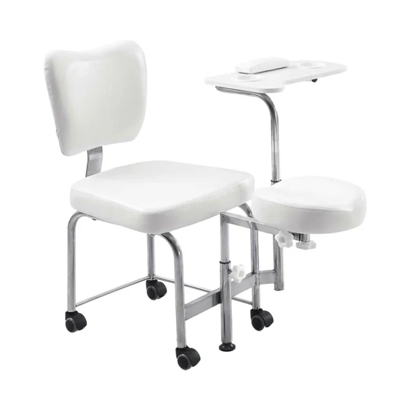 Weelko Deluxe Manicure & Pedicure Chair with Storage and Adjustable Footrest - Aesthetic Stretchers - Weelko