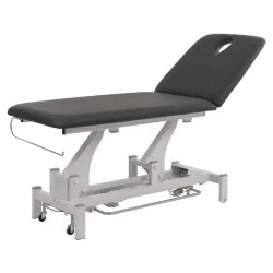 Weelko 2-Section Electric Physiotherapy Table with Headrest and Wheels - Electric stretcher - Weelko