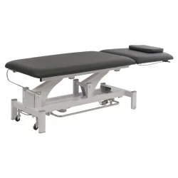 Weelko 2-Section Electric Physiotherapy Table with Headrest and Wheels - Electric stretcher - Weelko