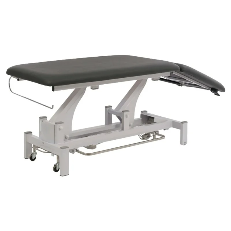 Weelko 2-Section Electric Physiotherapy Table with Headrest and Wheels - Electric stretcher - Weelko