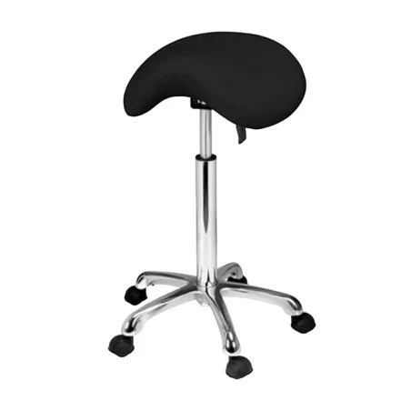 Weelko Diavolo Black Ergonomic Saddle Stool, Adjustable Height - Stools - Weelko