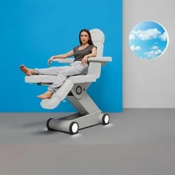 Weelko Innovativer Podologie- und Pediküresessel B'Light White mit 3 Motoren - Weelko - Fußpflegestühle