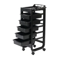 Carrello della speranza nero - Carrelli per parrucchieri - Weelko