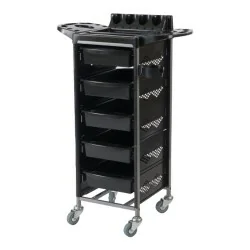 Blondie Salon Cart by Weelko: 5 drawers, metal frame, rubber wheels. - Hairdressing trolleys - Weelko