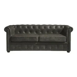 Cadeira de Espera 3 Lugares Gray Chester I-medStetic Premium - poltronas chesterfield - I-medStetic Premium