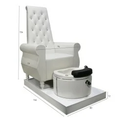 Fauteuil de Pédicure Majestueux I-medStetic Premium avec Lavabo - I-medStetic Premium - Chaises de pédicure et baignoires