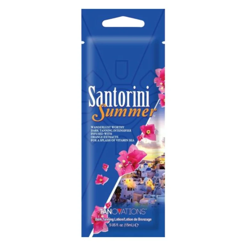 Pacote de Verão Santorini Tanovations - Acelerador de Bronzeado - Saquetas de dose única - Tanovations