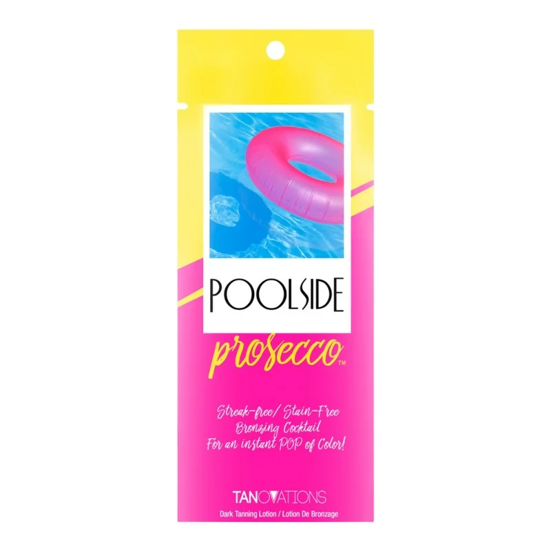 Tanovations Poolside Prosecco Packet - Acceleratore di Abbronzatura Naturale - Bustine monodose - Tanovations