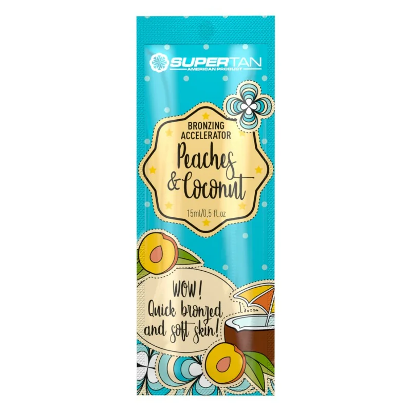 Supertan Peaches Coconut 15ML - Bustine monodose - Supertan