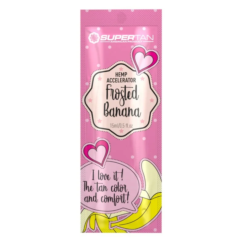 Supertan Frosted Banana 15ML - Accélérateur de Bronzage Intensif - Supertan - Sachets à dose unique