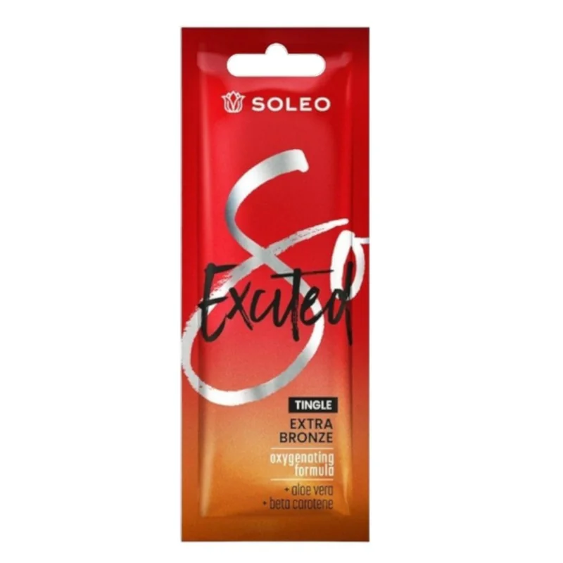 Excited 15ml - Soleo - Bräunungsbeschleuniger mit Tingle-Effekt - Soleo - Einzeldosis-Beutel