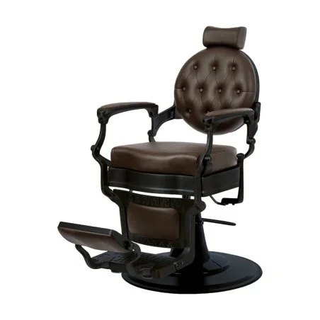 Sillón de Barbero Buzz Black Marrón Weelko - Tradición y Confort - Sillones barbero - Weelko