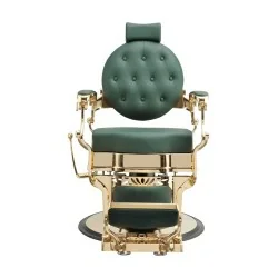 Buzz Gold Green Barber Chair by Weelko - Elegance and Comfort - Barber chairs - Weelko