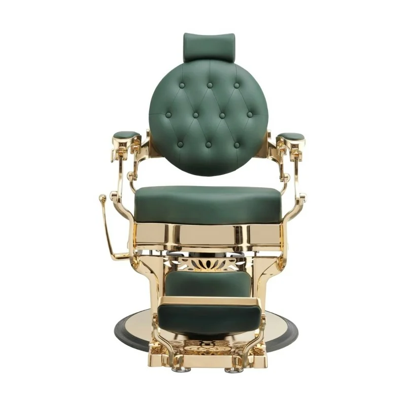 Sedia da barbiere Buzz oro verde Weelko - Poltrone da barbiere - Weelko