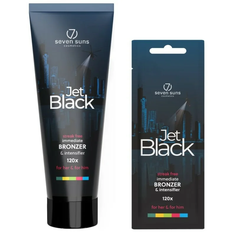 7suns Cosmetics Accélérateur de Bronzage JET BLACK 120x 250 ml - 7suns Cosmetics - 7suns