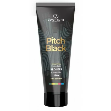 7suns Cosmetics PITCH BLACK 250x 250ml Acelerador de Bronzeado  - 7suns  - 7suns Cosmetics