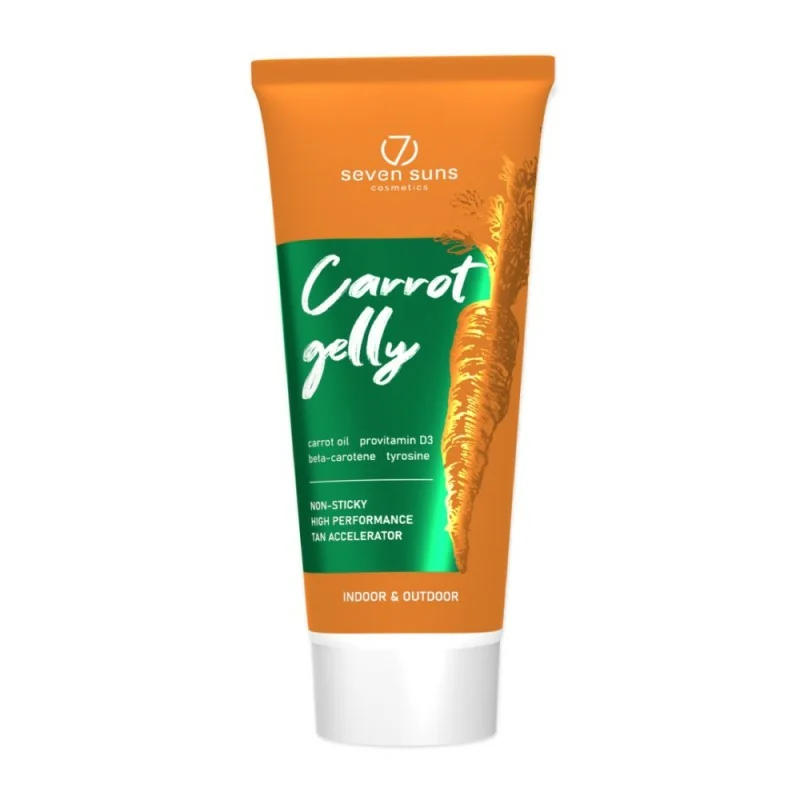 7suns Cosmetics Acelerador de Bronzeado Carrot Gelly 200ml - 7suns - 7suns Cosmetics