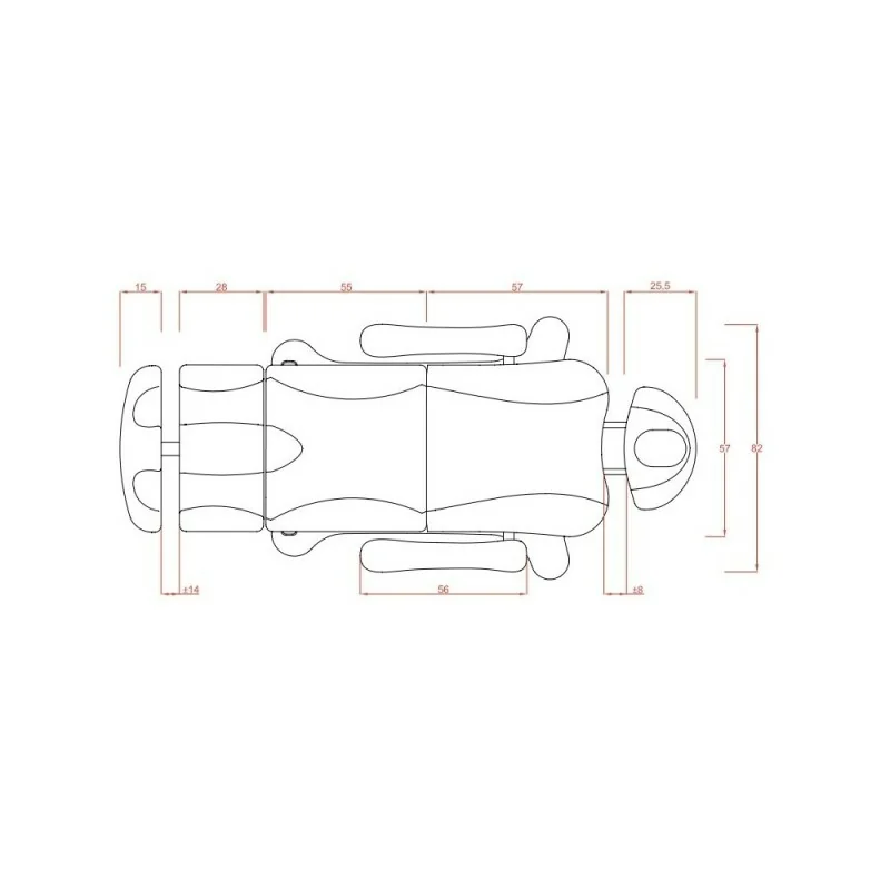 Lettino Estetico Elettrico Supreme Plus 3 Motori Weelko - Lettini elettrici - Weelko