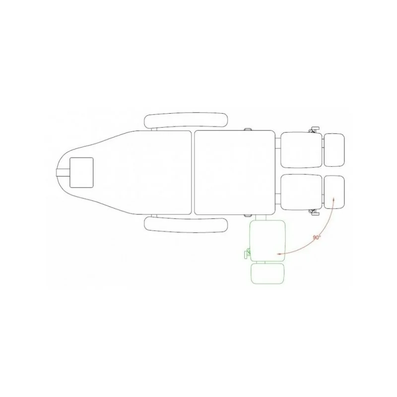 Weelko Hochwertiger Podologiestuhl Technology White mit 3 Motoren - Weelko - Fußpflegestühle