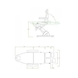 Weelko Advanced Podiatry Chair 3 Motors Adjustable Footrests - Podiatry chairs - Weelko