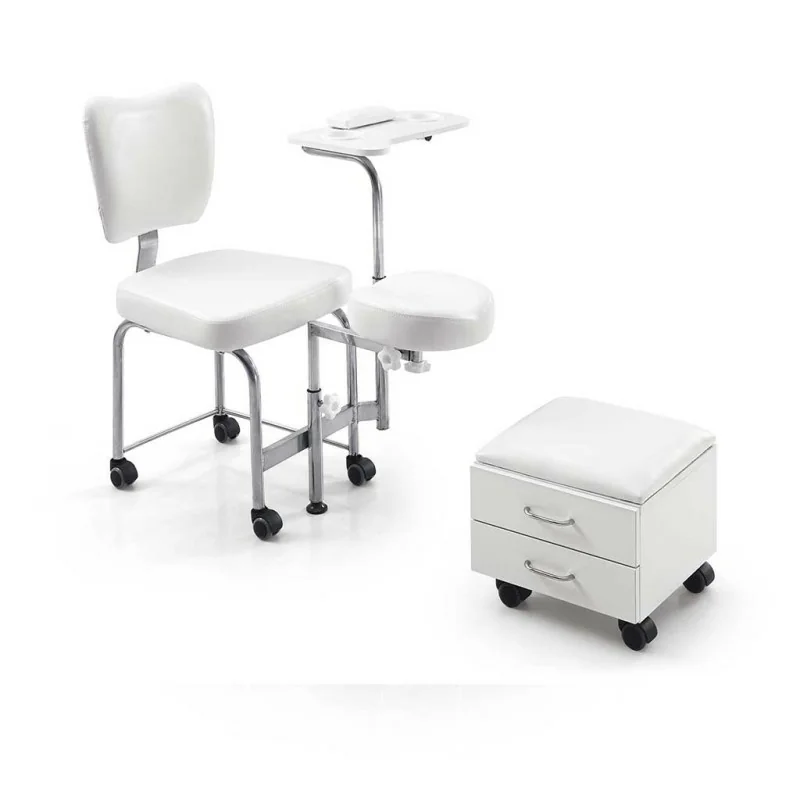 Sedia Pedicure e Manicure Weelko con Cassetti e Vassoio Girevole - Lettini Estetici - Weelko