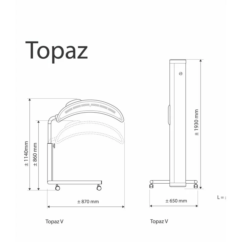 Hapro Topaz 10/1 Solarium para Casa - Bronzeamento Completo - Corpo do Solariums - Hapro