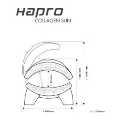 Hapro Collagen&Sun 24 - Solário Bronzear e Cuidar da Pele - Solários integrais - Hapro