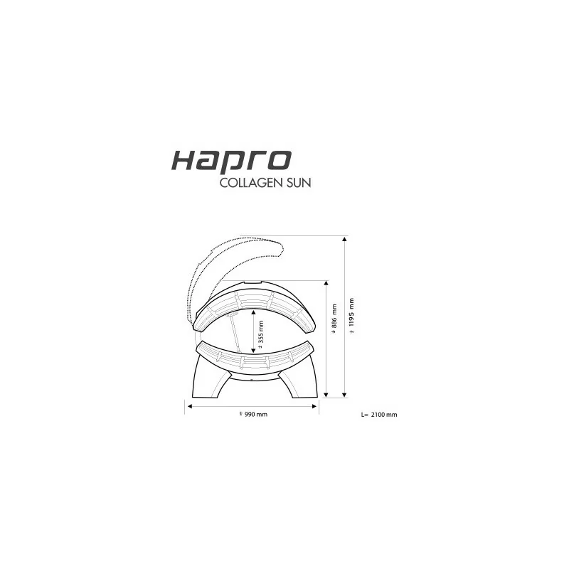 Hapro Collagen&Sun 24 Solarium Bräunungsgerät mit Kollagenpflege - Hapro - Integrale Solarien