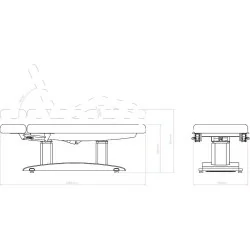 Weelko 4-Motor Spa Bed - Ultimate Comfort & Elegance - Electric stretcher - Weelko