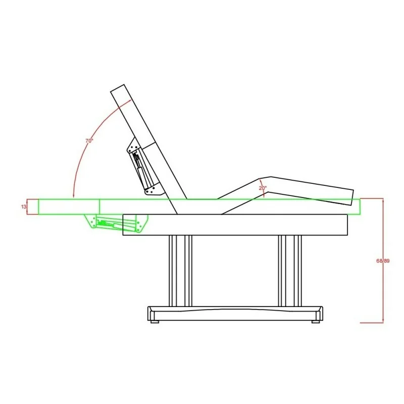 Mesa SPA Weelko Tensor 4 Motores com Estofamento Confortável - Macas de SPA - Weelko