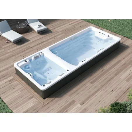 Jacuzzi Duo: Piscina con hidromasaje, jets y masaje vertical - JACUZZI -