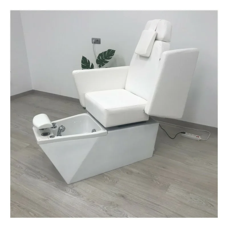 NeoBeauty LED Grey Pedicure Spa Chair - Ultimate Comfort & Elegance  - Pedicure chairs and bathtubs - NeoBeauty