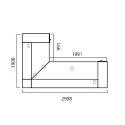 Recepção Retangular LAV Design para Clínicas - Mobiliário design -