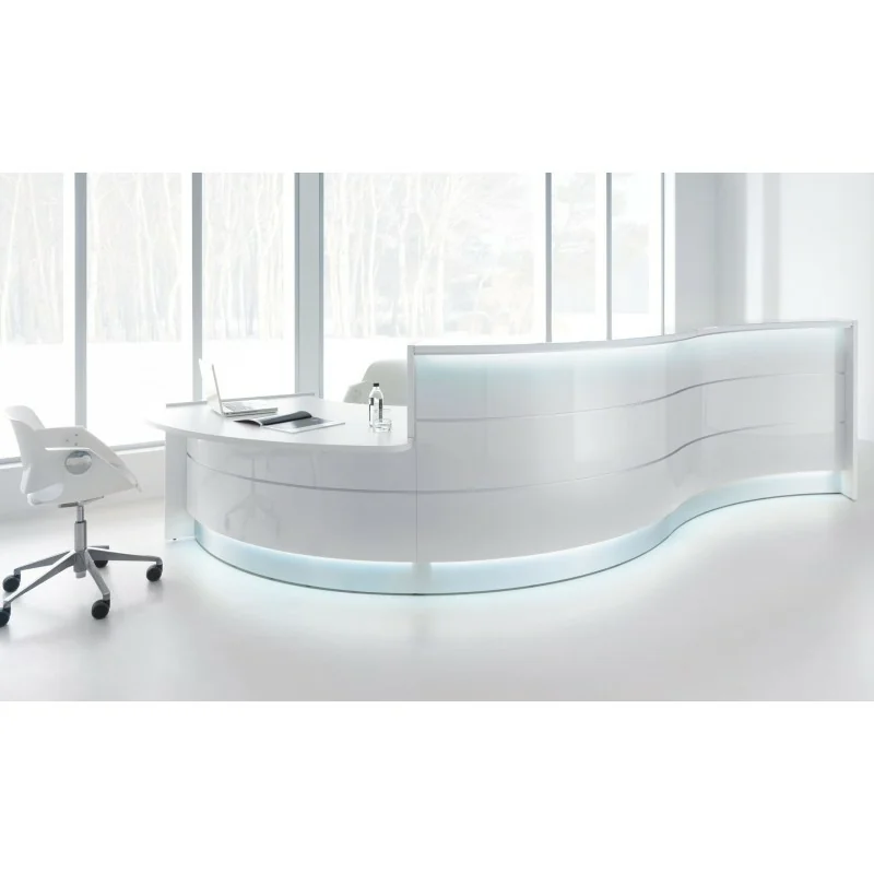 Bureau d'accueil double hauteur LAV design élégant - - La conception de meubles