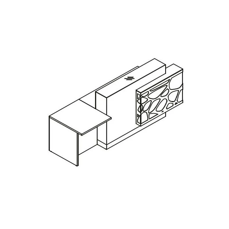 LOG Design Réception à Deux Hauteurs - Comptoir de Clinique - - La conception de meubles