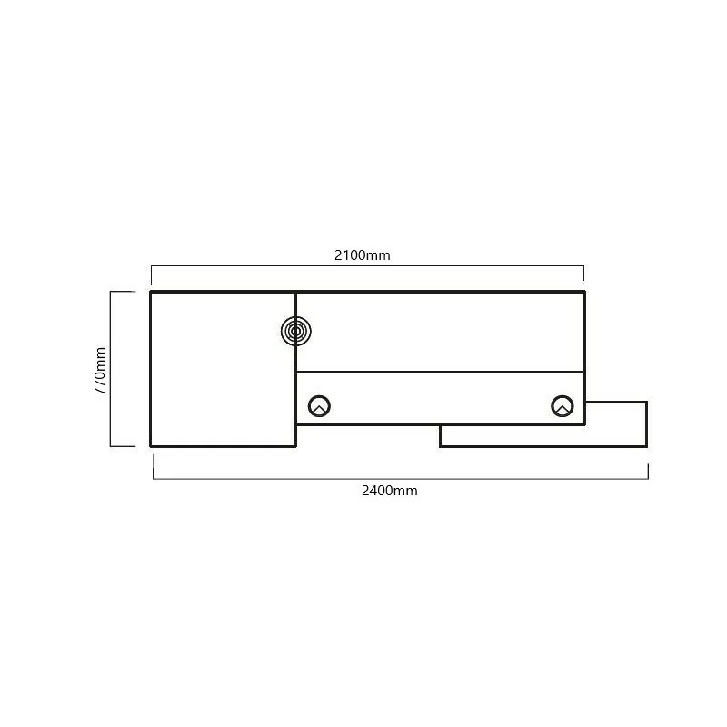 Reception di design LOG a due altezze - Mobili di design -