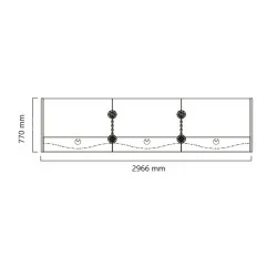 ONDAS Design Empfangstresen, drei Module, luxuriös und elegant - - Design-Möbel